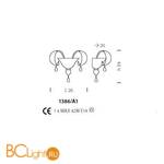Бра Sylcom Molin 1386/A1 D CR.ORO - Схема