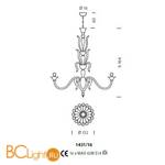 Люстра Sylcom Pisani 1431/16 D CR.ORO - Схема