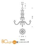 Люстра Sylcom Pisani 1431/12 K BL.CR - Схема
