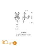 Бра Sylcom Pisani 1432/A1 D AV - Схема