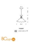 Подвесной светильник Sylcom Priuli 1139/47 K G.CR - Схема