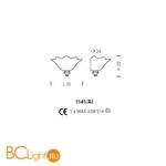 Бра Sylcom Priuli 1141/A1 B G.CR - Схема