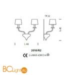 Бра Sylcom Sahara 2010/A2 CR - Схема