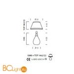 Настольная лампа Sylcom Scrigno 1395 K CR.ORO + TOP 1462/22 ORO - Схема