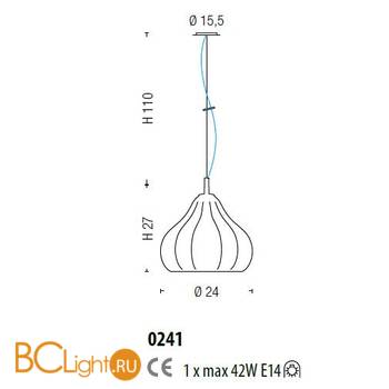 Подвесной светильник Sylcom Sphera 0241 FU - Схема