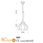 Подвесной светильник Sylcom Sphera 0241 FU - Схема