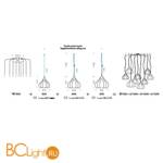 Подвесной светильник Sylcom Sphera 0243 FU + KIT 0243 - Схема