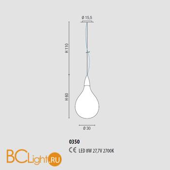 Подвесной светильник Sylcom Stilla 0350 AMT - Схема