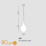 Подвесной светильник Sylcom Stilla 0350 AMT - Схема