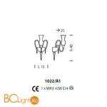 Бра Sylcom Teodato 1022/A1 K CR - Схема