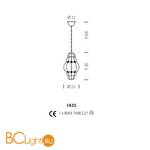 Подвесной светильник Sylcom Tiepolo 1435 INOX CR - Схема