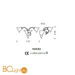 Бра Sylcom Venier 1420/A2 K CR.CR - Схема