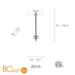 Бра Terzani Alaya A61A F2 A7 - Схема