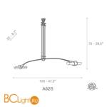 Люстра Terzani Alaya A62S F2 A7 - Схема