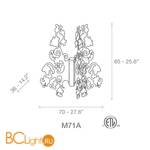 Настенный светильник Terzani Anastacha M71A H4 D3 - Схема