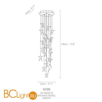 Потолочный светильник Terzani Angel Falls Q10S H4 A9 (24 angels) - Схема
