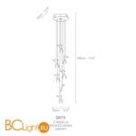 Потолочный светильник Terzani Angel Falls Q12S H4 A9 (12 angels) - Схема