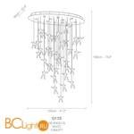 Потолочный светильник Terzani Angel Falls Q13S E8 A9 (36 ANGELS) - Схема