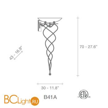 Бра Terzani Antinea B44A F1 B4 - Схема