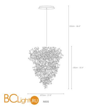 Подвесной светильник Terzani Argent N93S E7 C8 - Схема