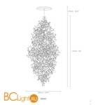 Подвесной светильник Terzani Argent N94S E7 C8 - Схема