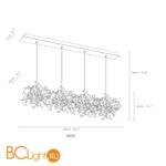 Подвесной светильник Terzani Argent N92S L6 C8 - Схема