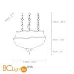 Подвесной светильник Terzani Atlantis J01S L6 C8 - Схема