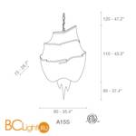 Подвесной светильник Terzani Atlantis A15S F7 C8 - Схема