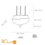 Подвесной светильник Terzani Atlantis JO6S L6 C8 - Схема