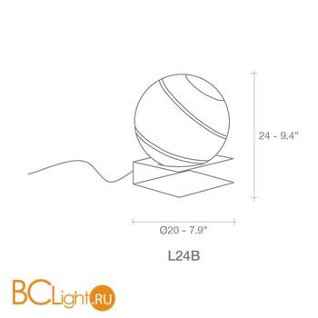 Настольная лампа Terzani Bond L24B H7 F2 - Схема