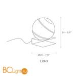 Настольная лампа Terzani Bond L24B H7 F2 - Схема