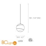 Подвесной светильник Terzani Bond L20S H7 F1 - Схема