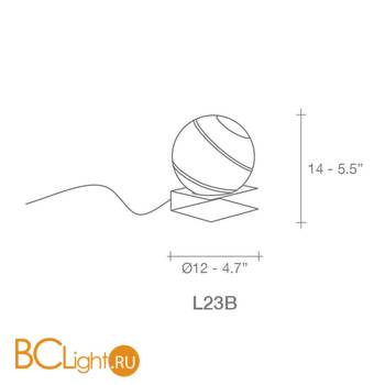 Настольная лампа Terzani Bond L23B H7 F2 - Схема