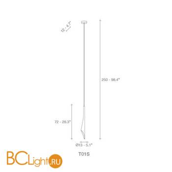 Подвесной светильник Terzani Calle T01S E8 A9 - Схема