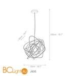 Подвесной светильник Terzani Doodle J93S E7 C8 - Схема