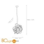 Подвесной светильник Terzani Doodle J95S E7 C8 - Схема