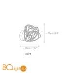 Настенный светильник Terzani Doodle J82A L5 C8 - Схема