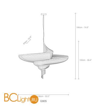 Подвесной светильник Terzani Epoque G90S E7 C8 - Схема