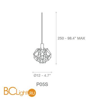 Подвесной светильник Terzani Etoile P05S E7 C8 - Схема