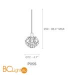 Подвесной светильник Terzani Etoile P05S E7 C8 - Схема