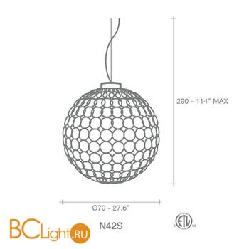 Подвесной светильник Terzani G.R.A. N42S E7 C8 - Схема