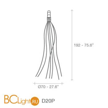 Торшер (напольный светильник) Terzani Hugo D20P F3 A1 - Схема