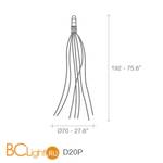 Торшер (напольный светильник) Terzani Hugo D20P F3 A1 - Схема