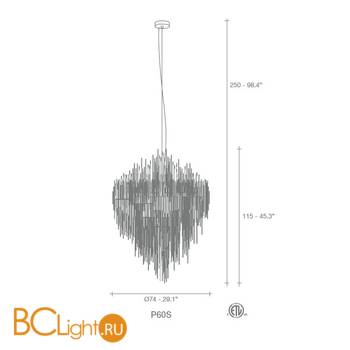 Подвесной светильник Terzani Iceberg P60S E8 A9 - Схема