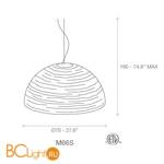 Подвесной светильник Terzani Magdalena M66S E8 C8 - Схема