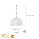 Подвесной светильник Terzani Magdalena M65S E8 C8 - Схема