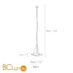 Подвесной светильник Terzani Manta K011 E8 A9 - Схема