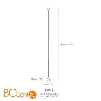 Подвесной светильник Terzani Mizu R01S E8 A4 - Схема