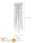 Подвесной светильник Terzani Mizu R26S H4 A9 T - Схема