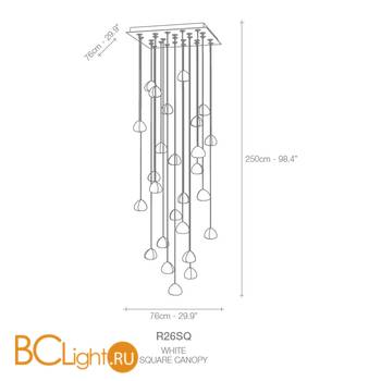 Подвесной светильник Terzani Mizu R26S H4 A9 Q - Схема
